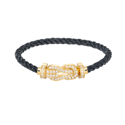 [Kismet Jewels ]CHANCE LARGE 8 FIGURE BUCKLE FULLDIAMOND BRACELET GOLD