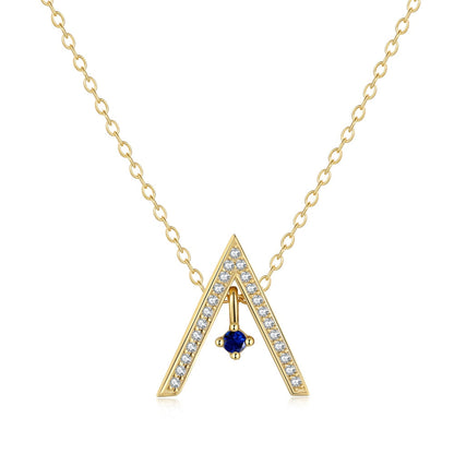 [Kismet Jewels ]Sparkling "A" Shape Necklace