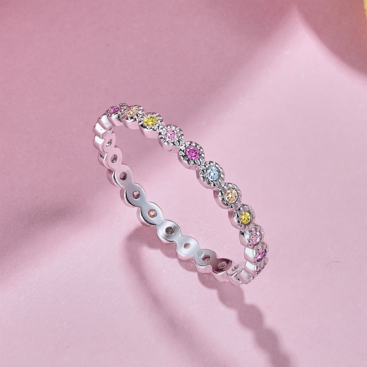 [Kismet Jewels ]Radiant Sparkling Round Cut Daily Ring