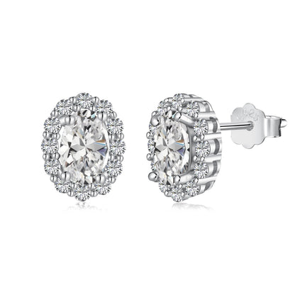 [Kismet Jewels ]Delicate Unique Oval Cut Daily Earrings