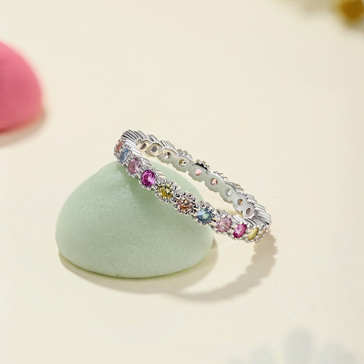 [Kismet Jewels ]Exquisite Colorful Round Cut Party Ring
