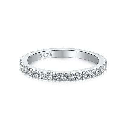[Kismet Jewels ]Delicate Sparkling Round Cut Daily Ring