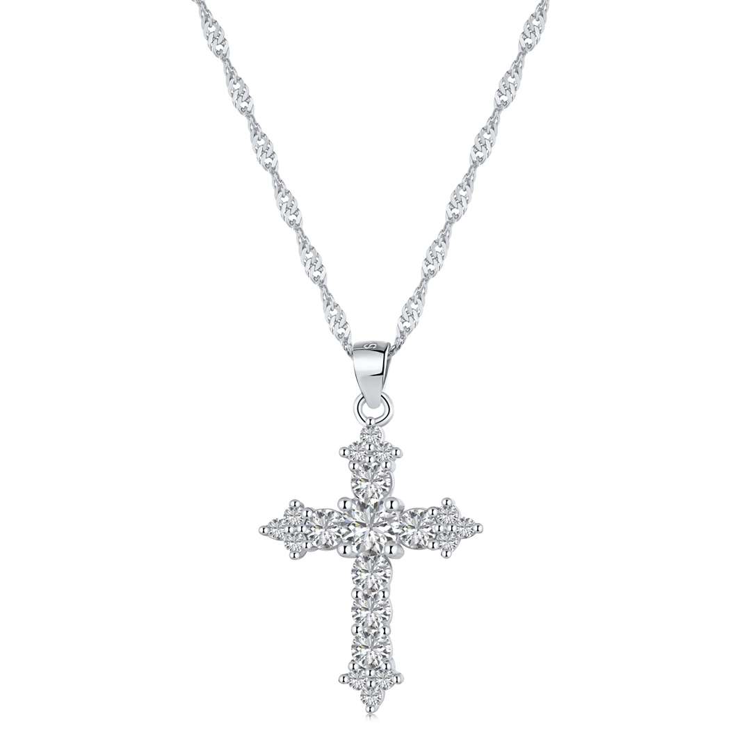 [Kismet Jewels ]Delicate Cross Shape Necklace