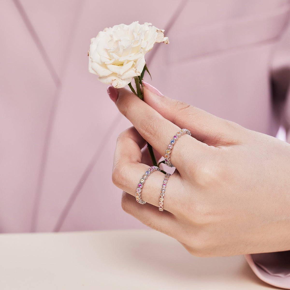 [Kismet Jewels ]Elegant Energetic Round Cut Daily Ring
