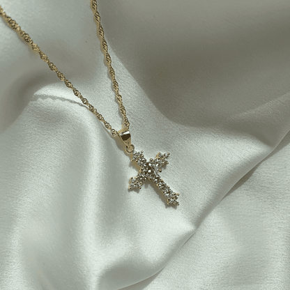[Kismet Jewels ]Delicate Cross Shape Necklace