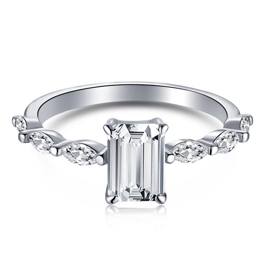 [Kismet Jewels ]1.0 Carat Dainty Resplendent Radiant Cut Daily Ring
