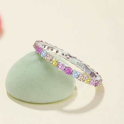 [Kismet Jewels ]Elegant Vivid Round Cut Daily Ring