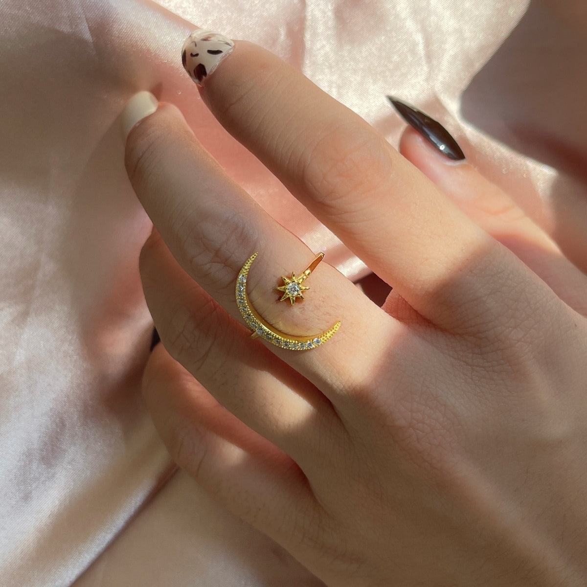 [Kismet Jewels ]Eternity Moon & Star Ring