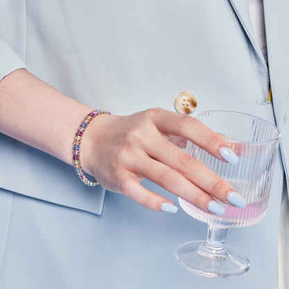 [Kismet Jewels ]Sparkling Exquisite Multi Cut Party Bracelet