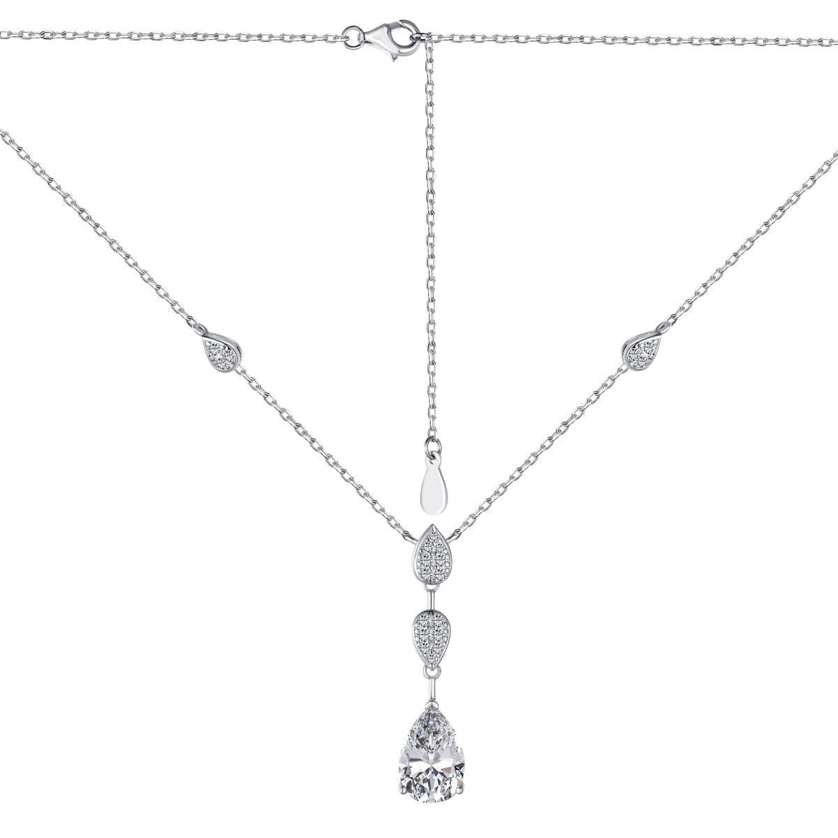 [Kismet Jewels ]Dazzling Pear Cut Necklace