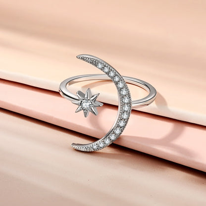 [Kismet Jewels ]Eternity Moon & Star Ring