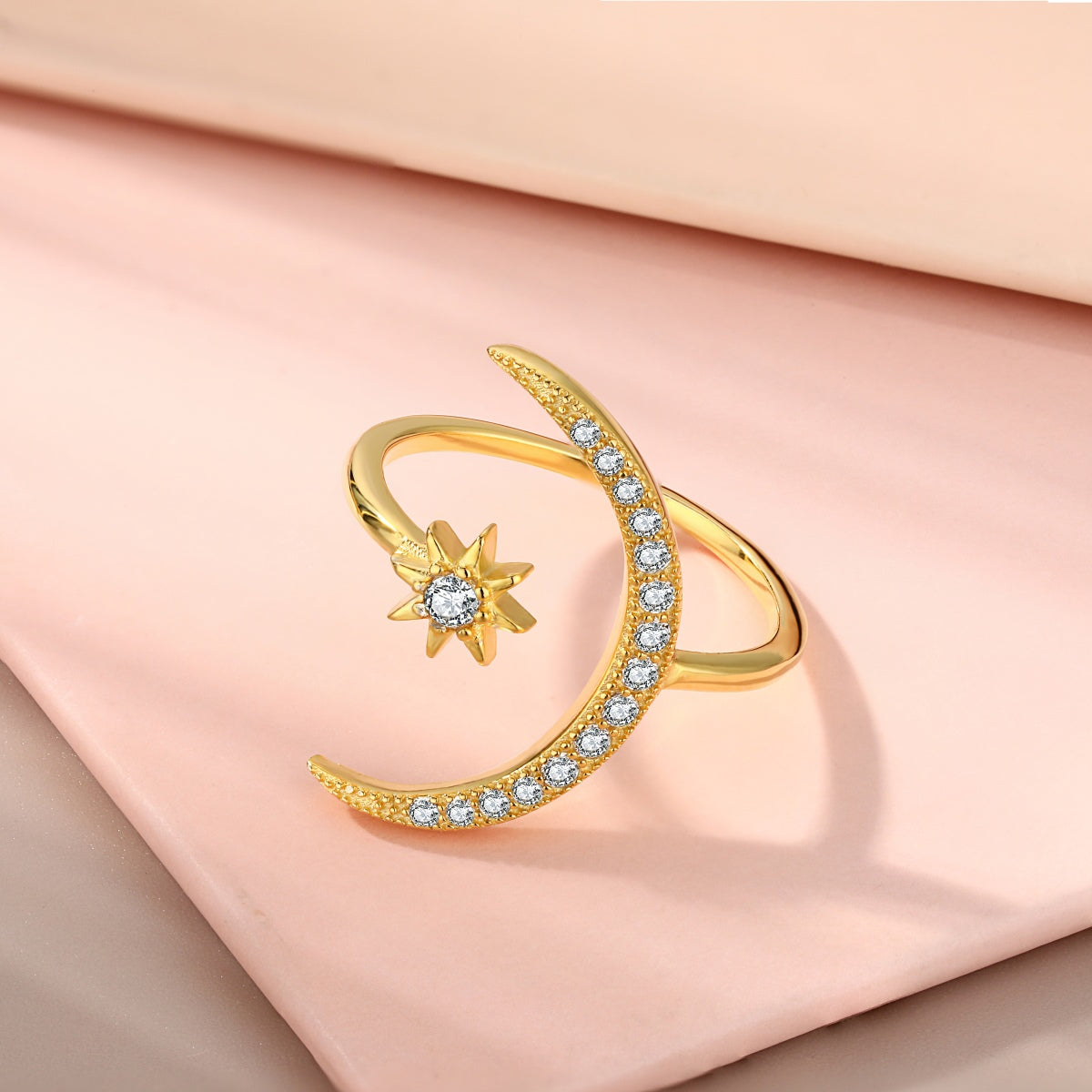 [Kismet Jewels ]Eternity Moon & Star Ring
