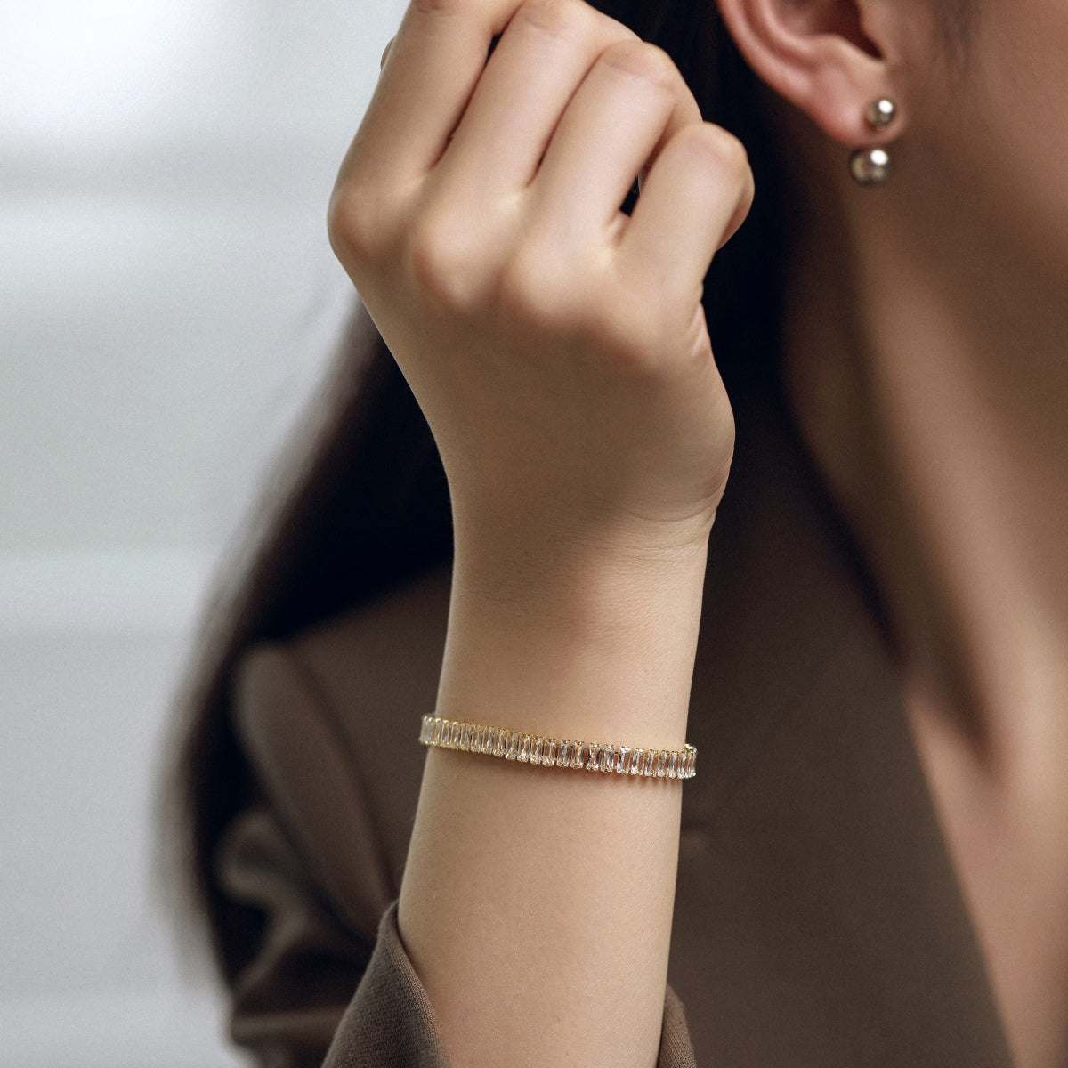 [Kismet Jewels ]Exquisite Emerald Cut Daily Bracelet