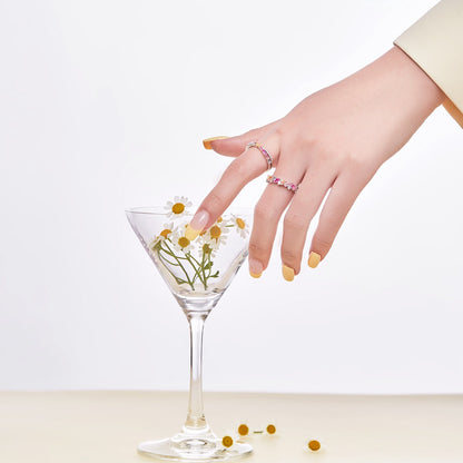 [Kismet Jewels ]Dazzling Polychromatic Multi cut Daily Ring