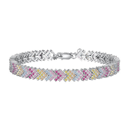 [Kismet Jewels ]Ornate Sparkling Round Cut Party Bracelet