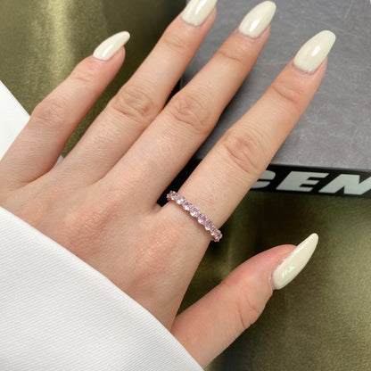 [Kismet Jewels ]Sparkling Round Cut Tennis Ring