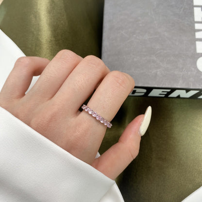 [Kismet Jewels ]Sparkling Round Cut Tennis Ring