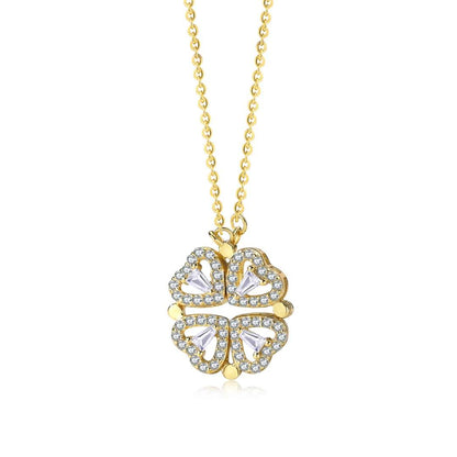 [Kismet Jewels ]Ornate Heart Cut Flower Shape Necklace