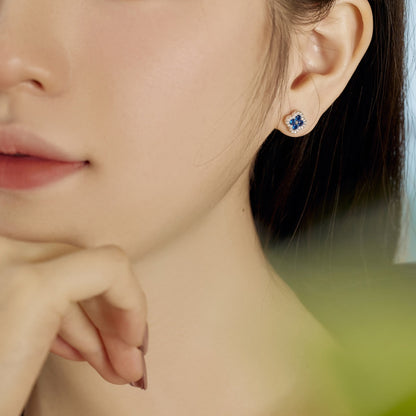 [Kismet Jewels ]Four-Leaf Clover Flower Shaped Earrings