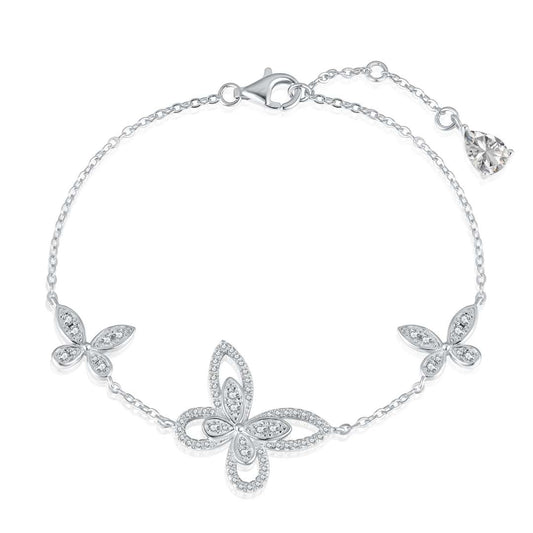 [Kismet Jewels ]Delicate Butterfly Pendant Bracelet