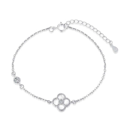 [Kismet Jewels ]Delicate Four Leaf Clover Bracelet