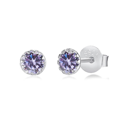 [Kismet Jewels ]Sparkling Colorful Round Shape Earrings