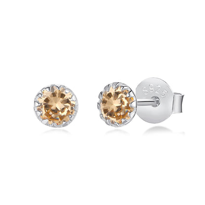 [Kismet Jewels ]Sparkling Colorful Round Shape Earrings