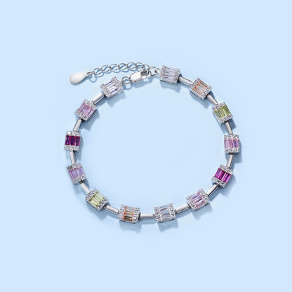 [Kismet Jewels ]Dainty Charming Emerald Cut Daily Bracelet