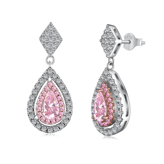 [Kismet Jewels ]Ornate Delicate Water Drop Shape Banquet Earrings