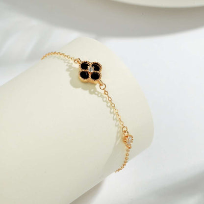 [Kismet Jewels ]Delicate Four Leaf Clover Bracelet