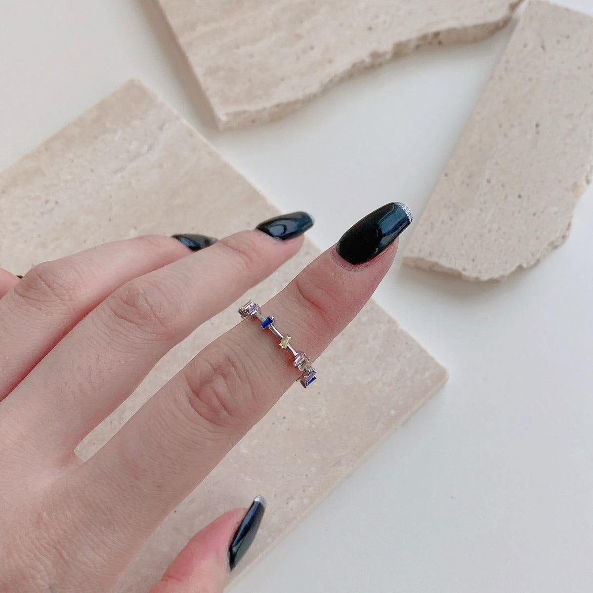 [Kismet Jewels ]Unique Trapezoid Cut Daily Ring