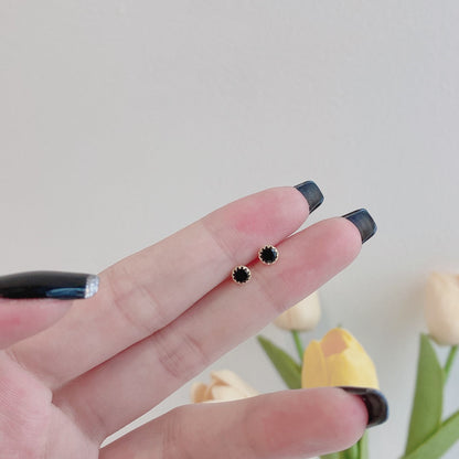 [Kismet Jewels ]Sparkling Colorful Round Shape Earrings