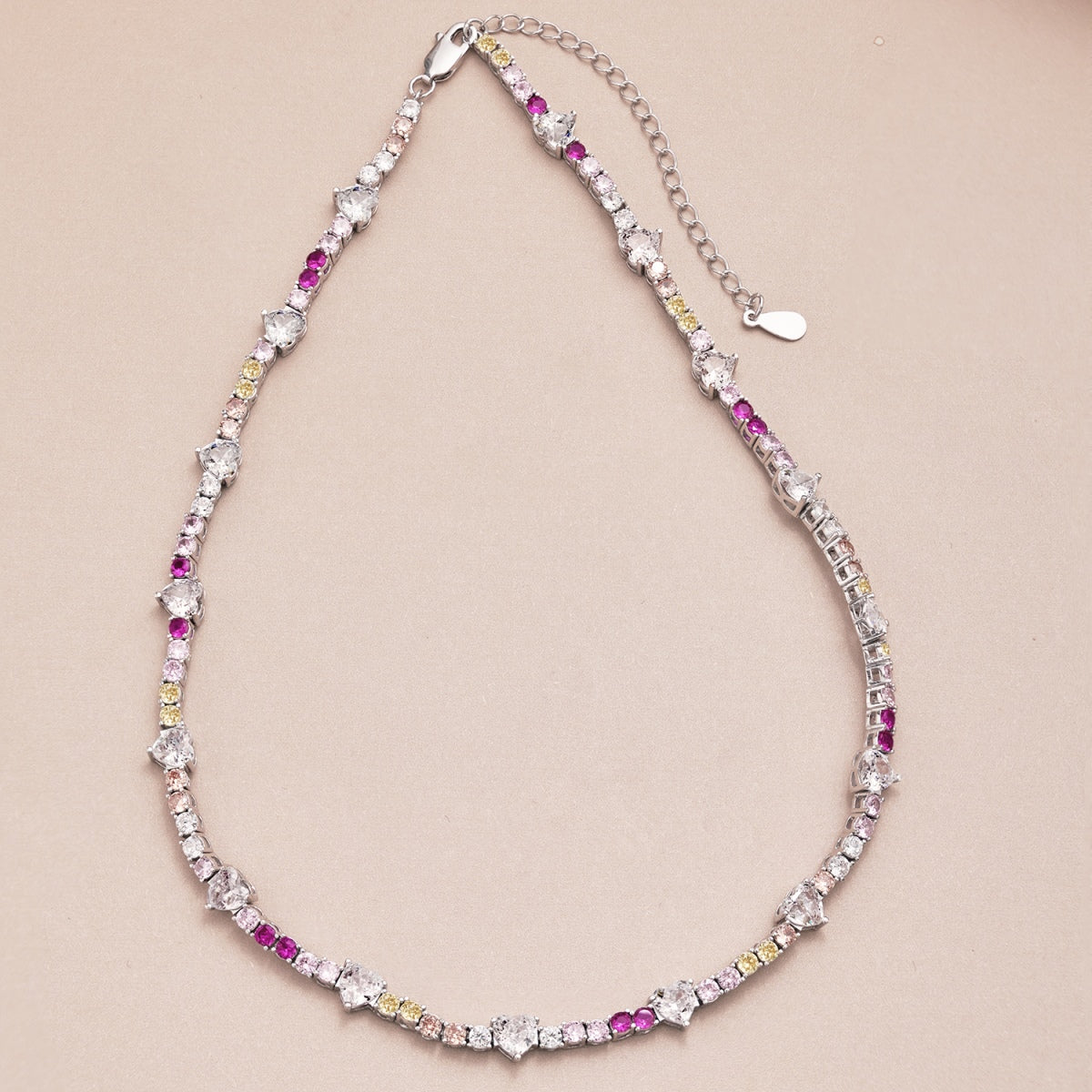[Kismet Jewels ]Delicate Colorful Rainbow Tennis Chain