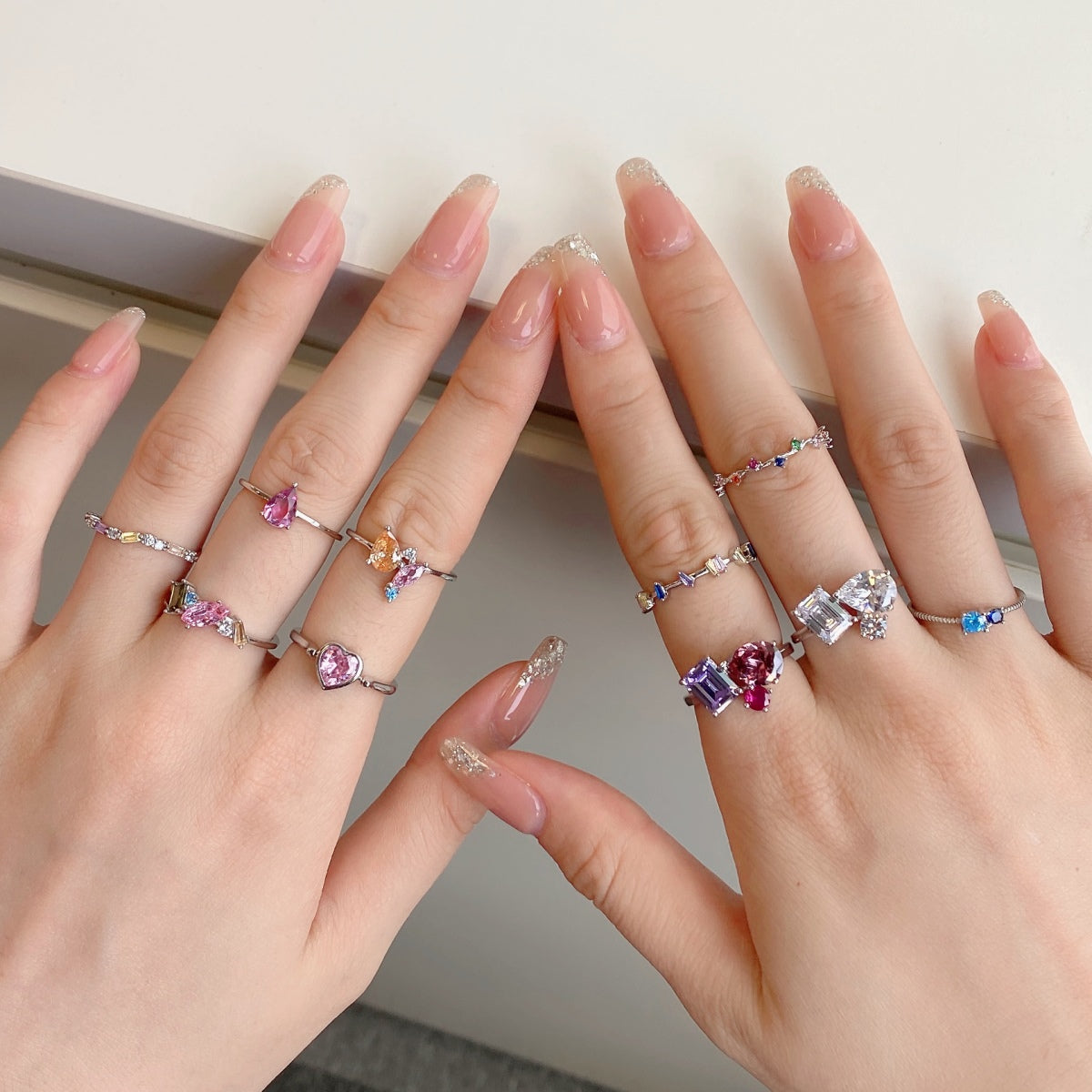 [Kismet Jewels ]Radiant Colorful Round Cut Daily Ring