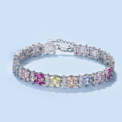 [Kismet Jewels ]Delicate Colorful Multi Cut Party Bracelet