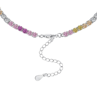 [Kismet Jewels ]Delicate Colorful Tennis Necklace