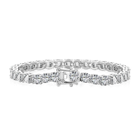 [Kismet Jewels ]Ornate Sparkling Round Cut Wedding Bracelet