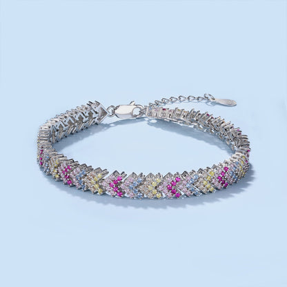 [Kismet Jewels ]Ornate Sparkling Round Cut Party Bracelet