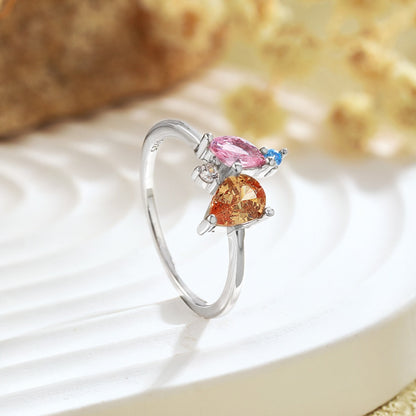 [Kismet Jewels ]Radiant Colorful Multi Cut Daily Ring
