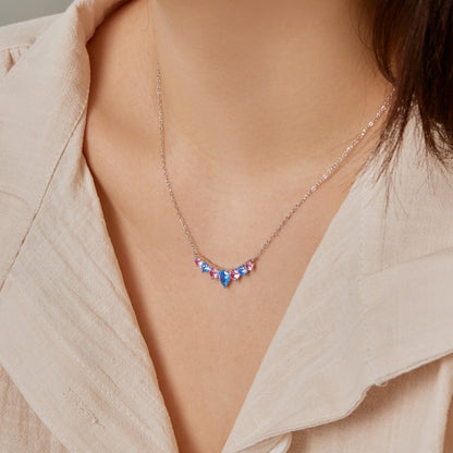 [Kismet Jewels ]Dainty Colorful Heart Necklace