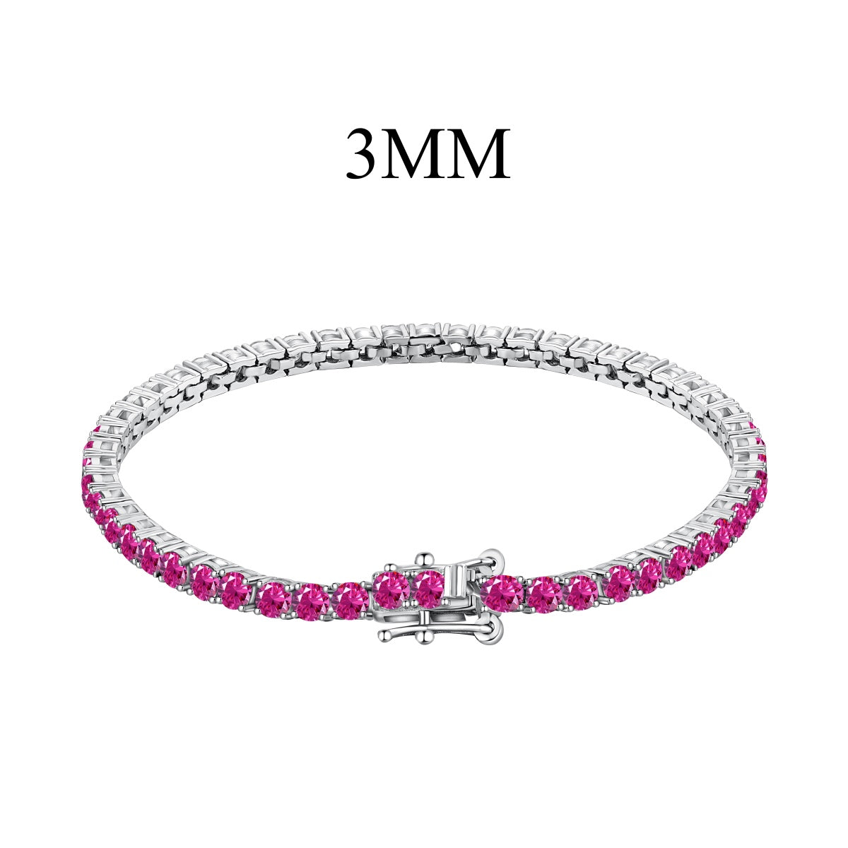 [Kismet Jewels ]Radiant Colorful Round Cut Party Bracelet