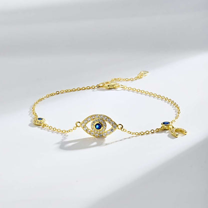 [Kismet Jewels ]Dainty Eye Shape Necklace