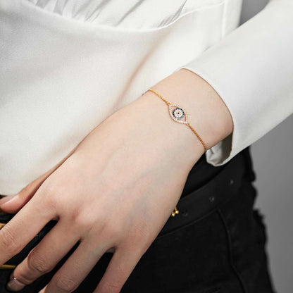 [Kismet Jewels ]Dazzling Eye Shape Necklace