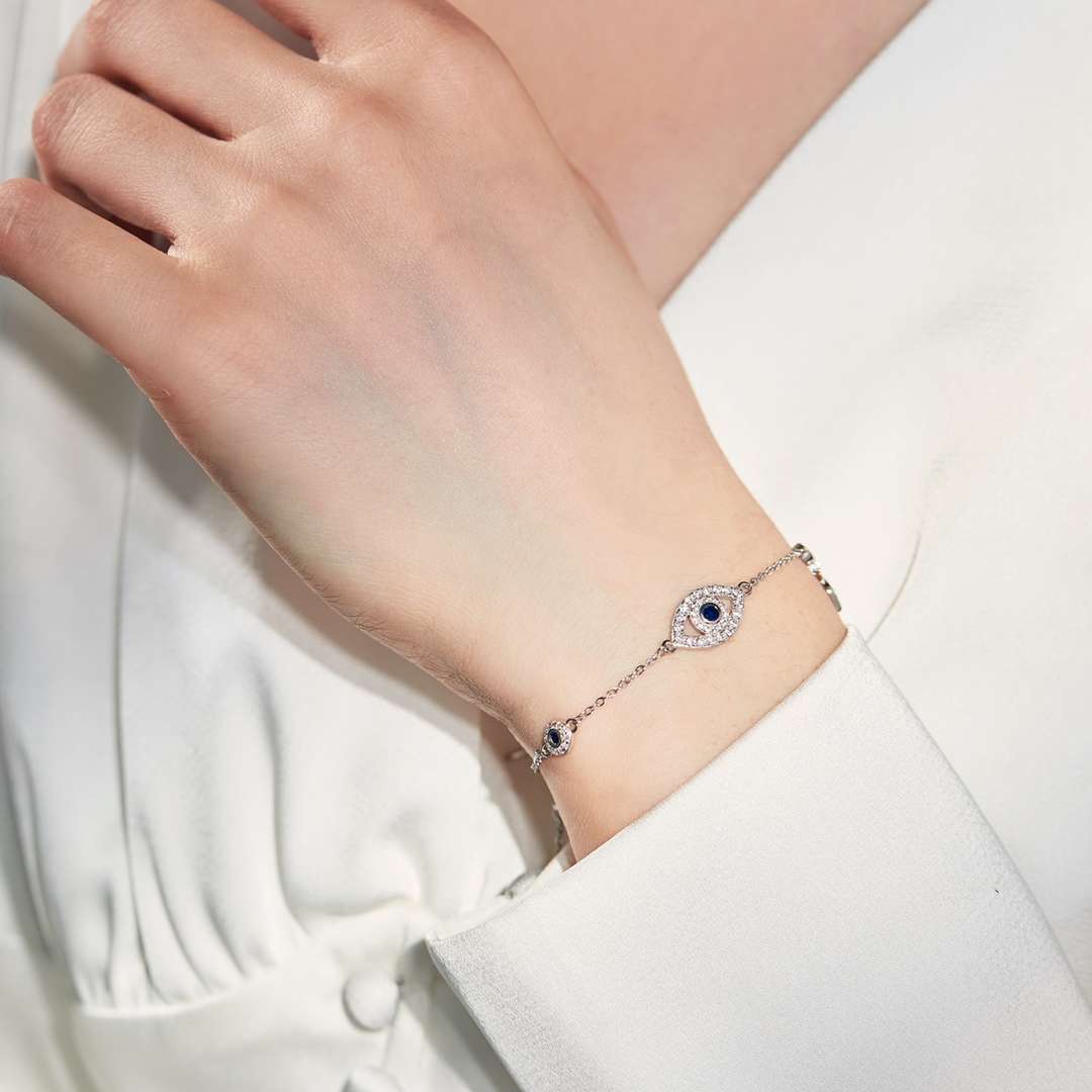 [Kismet Jewels ]Dainty Eye Shape Necklace