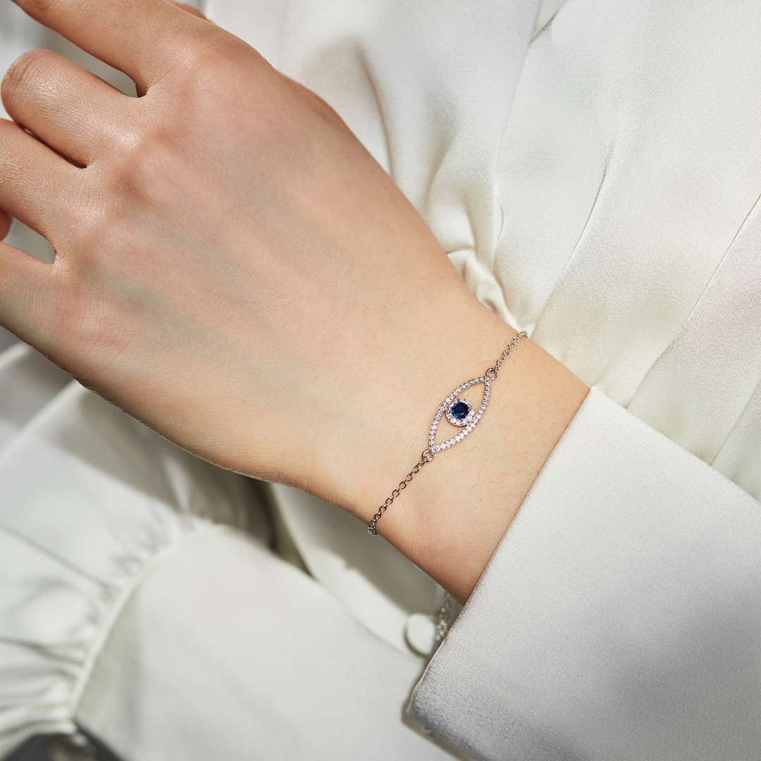 [Kismet Jewels ]Devil's Eye Hollow Design Bracelet