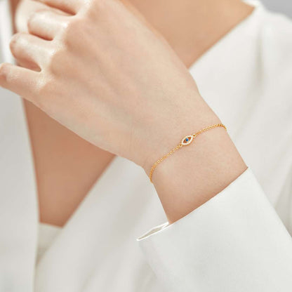 [Kismet Jewels ]Evil Eye Shape Necklace