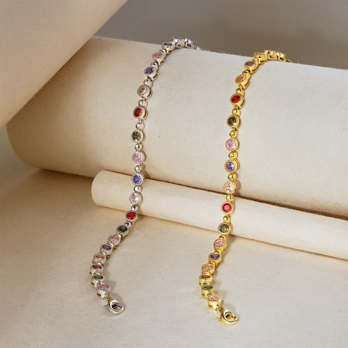 [Kismet Jewels ]Sparkling Exquisite Round Cut Party Bracelet