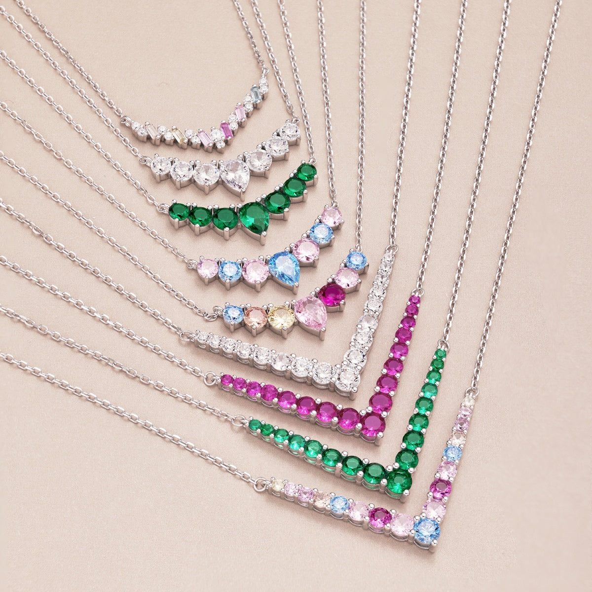 [Kismet Jewels ]Dazzling Rainbow Necklace