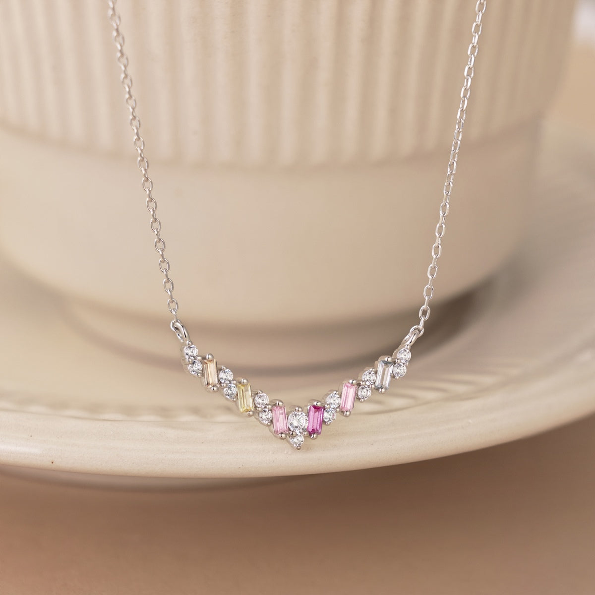 [Kismet Jewels ]Dazzling Rainbow Necklace