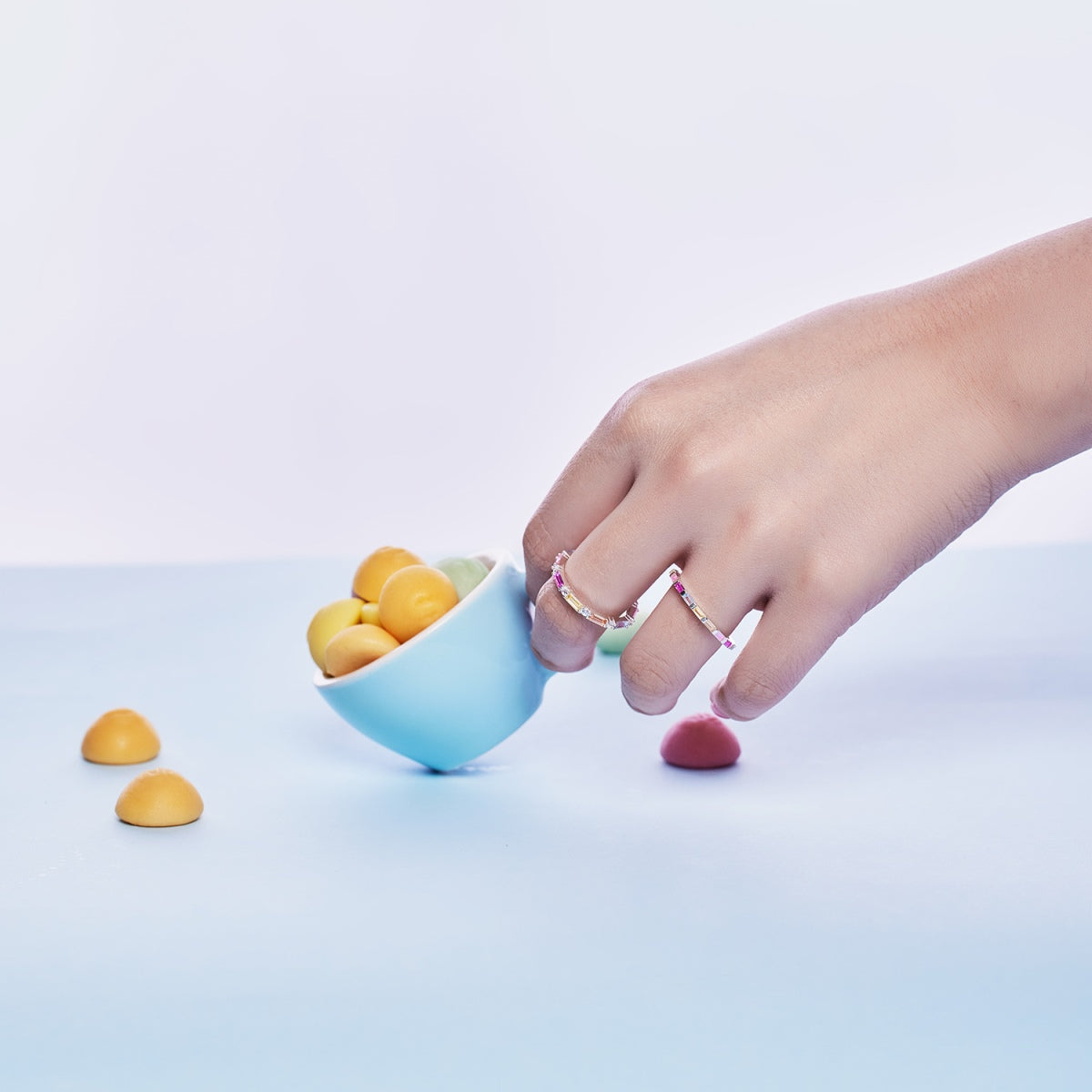 [Kismet Jewels ]Lively In Shades Elegant Radiant Cut Daily Ring